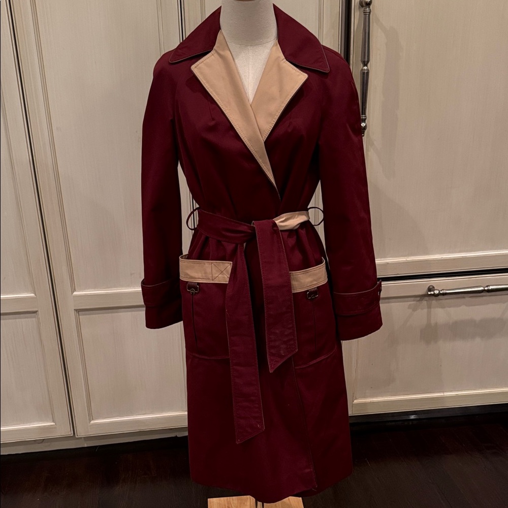 Vintage Etienne Aigner reversible  trench Coat